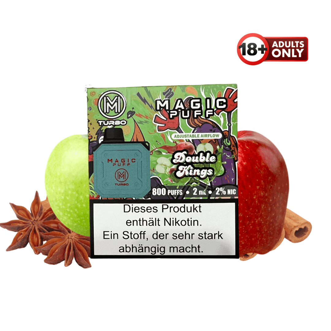 Magic Puff Turbo 800 Doppel Apfel - EdenVape24